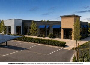 Zone Commerciale – RN6 – A LOUER – SAINT BONNET DE MURE – 411 m² + espace extérieur 183 m²