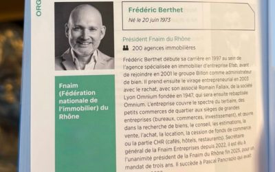 Frédéric Berthet à l’honneur dans l’Annuaire 2026 des leaders qui comptent à Lyon